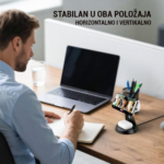 Desktop drzac za mobilni telefon magnetic ZJ02 3u1 (wireless punjac za mobilni telefon, slusalice i Apple smart watch) - Slika 7