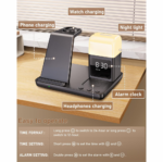 Desktop drzac za mobilni telefon Z18 6u1 (wireless punjac za mobilni telefon, slusalice i Apple smart watch) - Slika 7