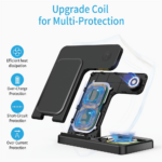 Desktop drzac za mobilni telefon Z5G 3u1 (wireless punjac za mobilni telefon, slusalice i Apple smart watch) - Slika 6