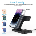 Desktop drzac za mobilni telefon Z5G 3u1 (wireless punjac za mobilni telefon, slusalice i Apple smart watch) - Slika 8