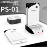 Dock station + 3x back up baterije KONFULON PS01 10000 mAh bele - Slika 6