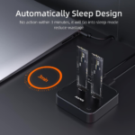 Docking station MAIWO K3016P2, Type C 3.2 na 2x M.2 NVMe clone crni - Slika 7
