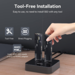 Docking station MAIWO K3016P2, Type C 3.2 na 2x M.2 NVMe clone crni - Slika 8