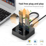Docking station MAIWO K3016P2, Type C 3.2 na 2x M.2 NVMe clone crni - Slika 9