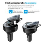 FM transmiter V8 USB TF Bluetooth 5.0 12-24V handsfree crni - Slika 7