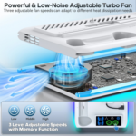 HA8008 EL RGB multifunkcionalni punjac i cooler za PS5 konzolu beli - Slika 7