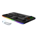 HA8008  EL RGB multifunkcionalni punjac i cooler za PS5 konzolu crni - Slika 2