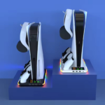 HA8008  EL RGB multifunkcionalni punjac i cooler za PS5 konzolu crni - Slika 3