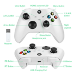 Joypad WIFI kontroler za XBOX One, XBOX X series, PC Windows, PS 3 beli - Slika 14