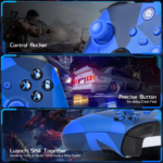 Joypad WIFI kontroler za XBOX One, XBOX X series, PC Windows, PS 3 mermerno plava - Slika 4