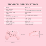 Joypad wireless Fantech WGP13S Revolver III Sakura - Slika 14