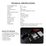 Joypad wireless Fantech WGP14V2 NOVA PRO multiplatform RGB CLEAR crni - Slika 13