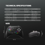 Joypad wireless Fantech WGP15V2 EOS PRO II multiplatform RGB crni - Slika 12