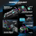 Joypad wireless Fantech WGP15V2S EOS PRO II S Geminus multiplatform RGB crni - Slika 5