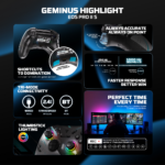 Joypad wireless Fantech WGP15V2S EOS PRO II S Geminus multiplatform RGB crni - Slika 6