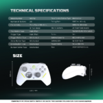 Joypad wireless Fantech WGP18 ZENITH PRO beli - Slika 11