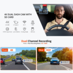 Kamera za Auto DashCam Pro JWD 4K crna - Slika 2