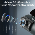 Kamera za Auto DashCam WDR BlackBox JWD 1080P crna - Slika 7