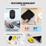 Kancelarijski Wireless mis Fantech W190 zuti - Slika 2