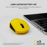 Kancelarijski Wireless mis Fantech W190 zuti - Slika 7