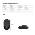 Kancelarijski Wireless mis Fantech W190 zuti - Slika 10