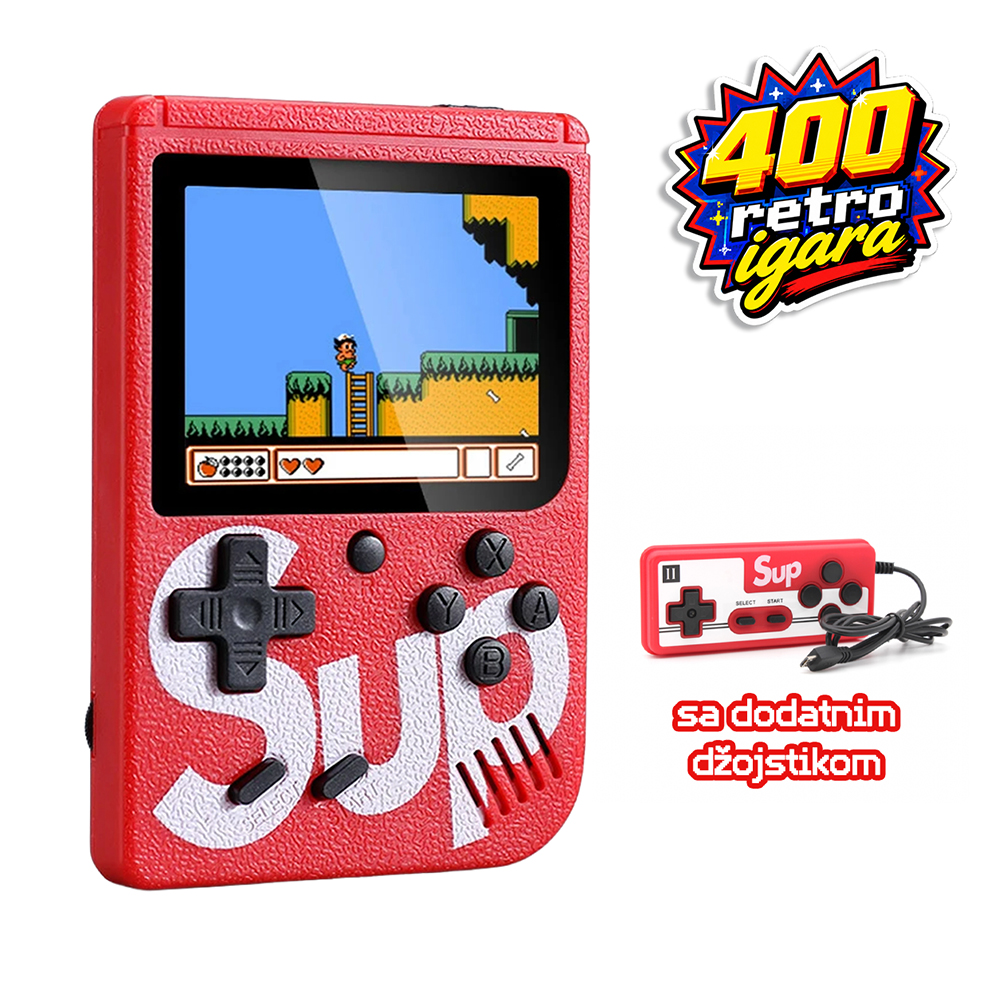 konzola-za-igranje-gameboy-sup400-crvena-125932-406646.png Konzola za igranje Gameboy SUP400 crvena - Slika 1