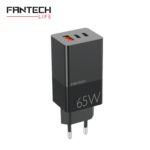 Kucni punjac Fantech CWG301 2xPD + QC 65W crni