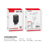 Kucni punjac Fantech CWG301 2xPD + QC 65W crni - Slika 8