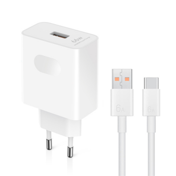 Kucni punjac Honor Super Charge 66W sa type-c kablom beli 1m/6A