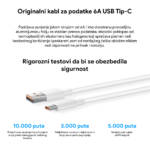 Kucni punjac Honor Super Charge 66W sa type-c kablom beli 1m/6A - Slika 5