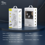 Kucni punjac KONFULON JK75, GaN, QC3.0 18W, PD 20W beli - Slika 7