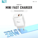 Kucni punjac KONFULON JK82 + DC64 PD 20W, QC 18W, sa kablom USB na Lightning beli - Slika 2