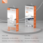 Kucni punjac KONFULON JK90 + DC65 PD20W sa kablom USB na Type C beli - Slika 3