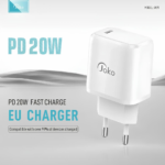 Kucni punjac KONFULON JK91+DC66 PD20W sa PD kablom Type C na iPhone lightning beli - Slika 2