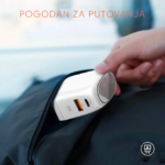 Kucni punjac LDNIO A2522C QC3.0, PD, PPS, LED Display, 30W sa Type C na iPhone lightning kablom beli - Slika 3