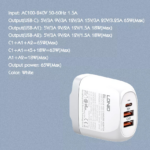 Kucni punjac LDNIO A3511Q PD, QC4+, QC3.0, PPS, 65W Type C na Type C - Slika 8
