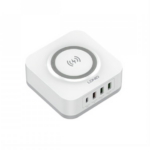 Kucni punjac LDNIO AW004 32W Desktop Wireless Quick Charge 3.0 + PD 30W beli - Slika 10