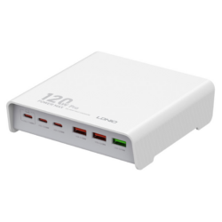 Kucni punjac LDNIO Q605, QC4+, PD3.0, SCP, PPS, VOOC, 120W total power beli