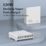 Kucni punjac LDNIO Q605, QC4+, PD3.0, SCP, PPS, VOOC, 120W total power beli - Slika 2