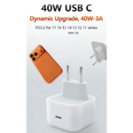Kucni punjac PD Fast charger 40W za iPhone 17 CE beli bez kabla - Slika 2