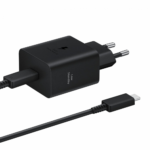 Kucni punjac PD Fast charger 45W redizajn za Samsung sa PD Type C kablom CE crni