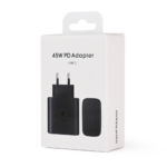 Kucni punjac PD Fast charger 45W za Samsung CE crni