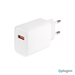 Kucni Punjac Pluginn QC3.0 18W sa Type C kablom beli CE