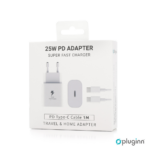 Kucni Punjac Pluginn PD Fast 25W za Samsung sa PD Type C kablom CE beli - Slika 6