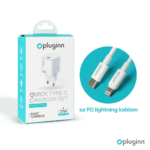 Kucni punjac Pluginn PI-D73-27w, PD 3.0, PPS, 27W sa PD iPhone lightning kablom beli CE - Slika 2