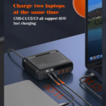 Kucni punjac sa adapterima LDNIO A6140C GaN PPS 3xQC3.0 (30W), 3xPD3.0 (100W), 140W Max, a Type C na Type C kablom crni - Slika 6
