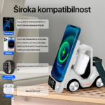 Kucni punjac Wireless 15W Viljuskar 5 u 1 zuti - Slika 7