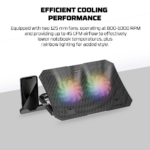 Laptop Cooler Fantech NC14 RGB crni - Slika 7