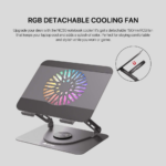 Laptop Cooler Fantech NC30 RGB sivi - Slika 6