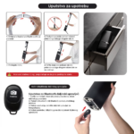 Tripod + LED ring lampa multifinkcionalna sa postoljem crna - Slika 11